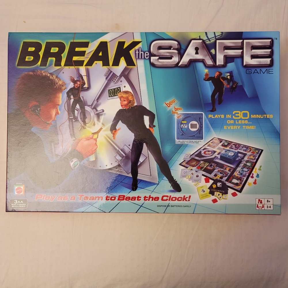 Break The Safe Board Game by Mattel. New in Shrink Wrap.